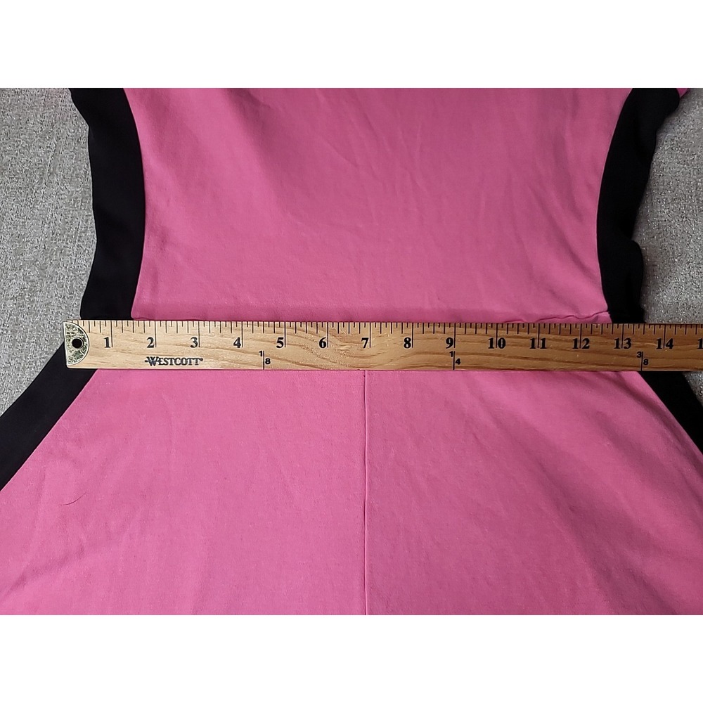 New York And Company Pink & Black Color Block Fit & Flare Womens Small Dress - Picture 10 of 14